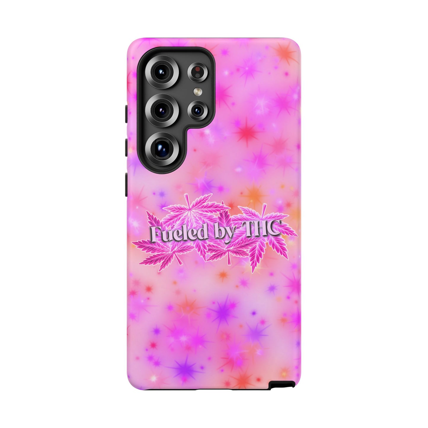 Tough Case — "Fueled by THC" Pink Tie-Dye Phone Cover