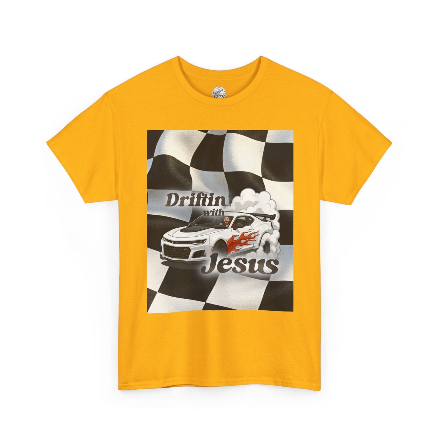 Driftin' with Jesus Tee — Christian Racing Graphic T-Shirt