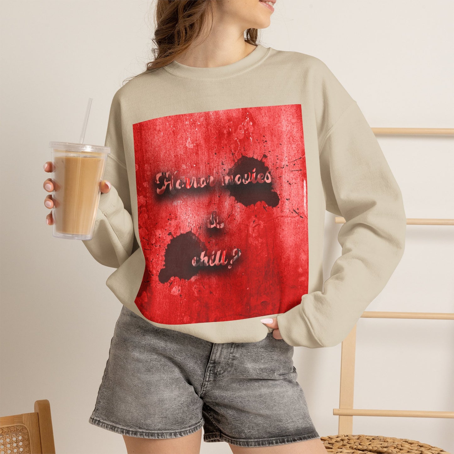 Horror movies & chill Unisex Heavy Blend™ Crewneck Sweatshirt