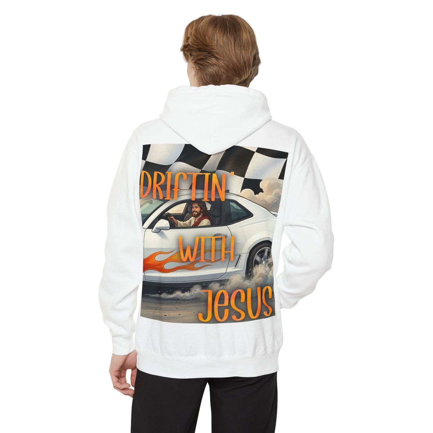 Drifting with jesus Hoodie — racing Graphic