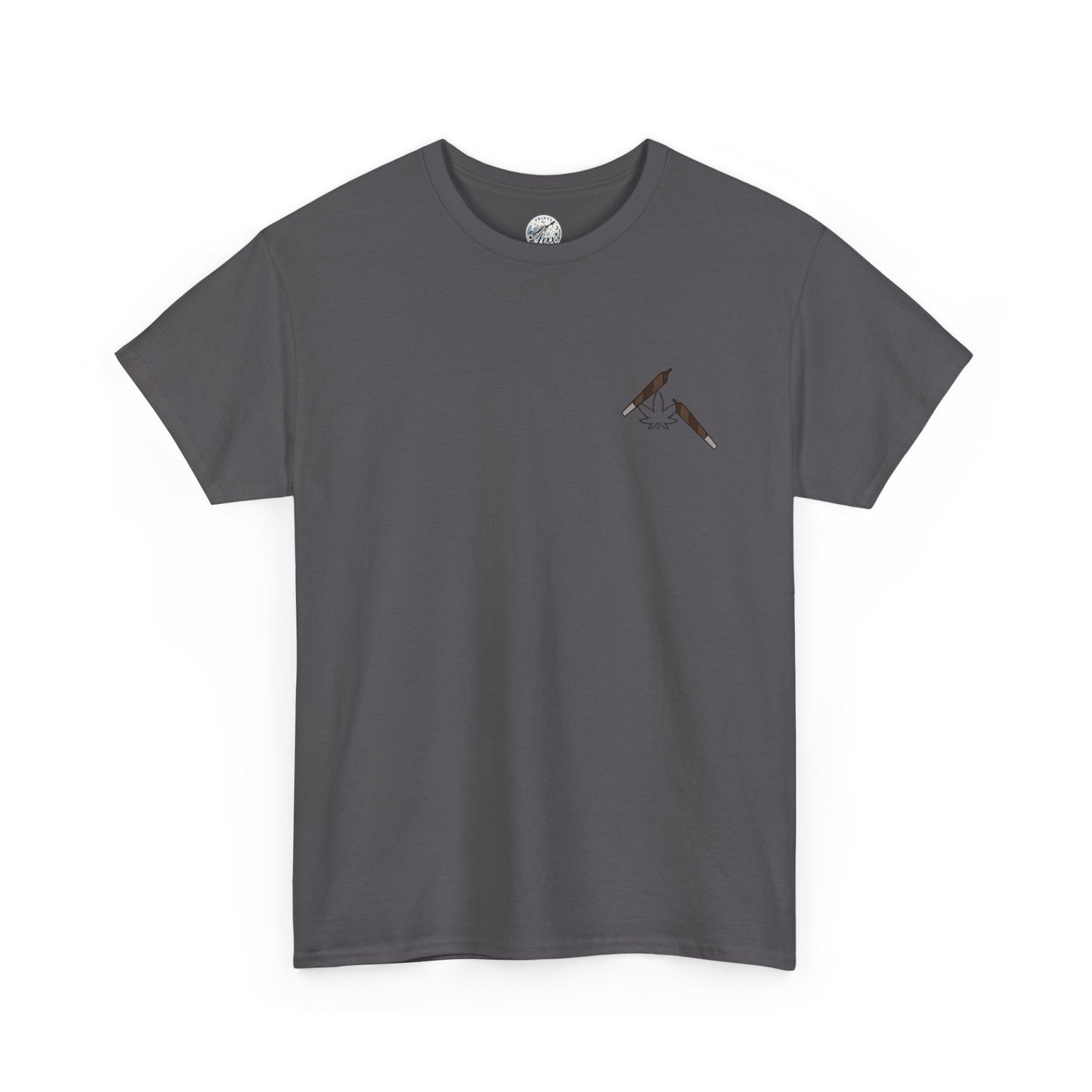 T-Shirt — "Pass joints, Not judgments" Retro Green Script Tee