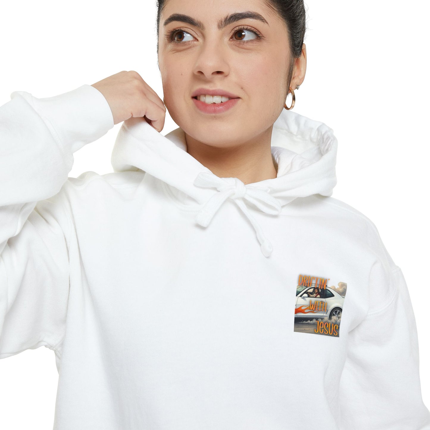 Drifting with jesus Hoodie — racing Graphic