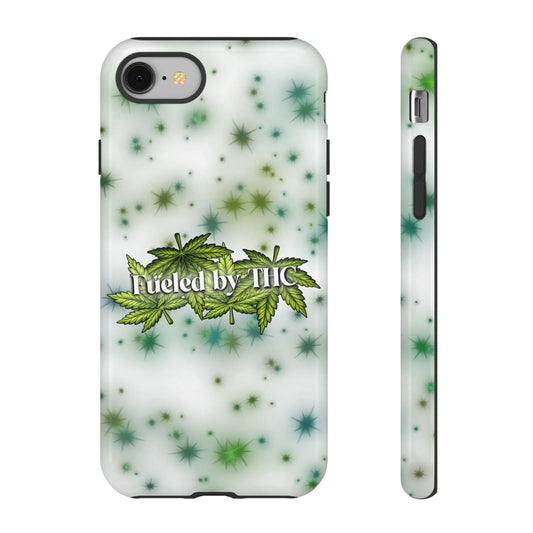Phone Case — “Fueled by THC” Green Leaf Design