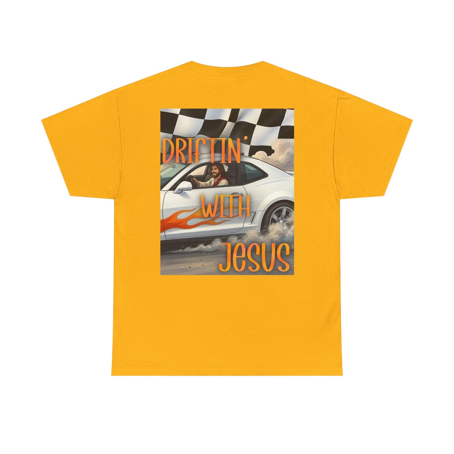Driftin' With Jesus T-Shirt — Vintage Car Faith Graphic Tee