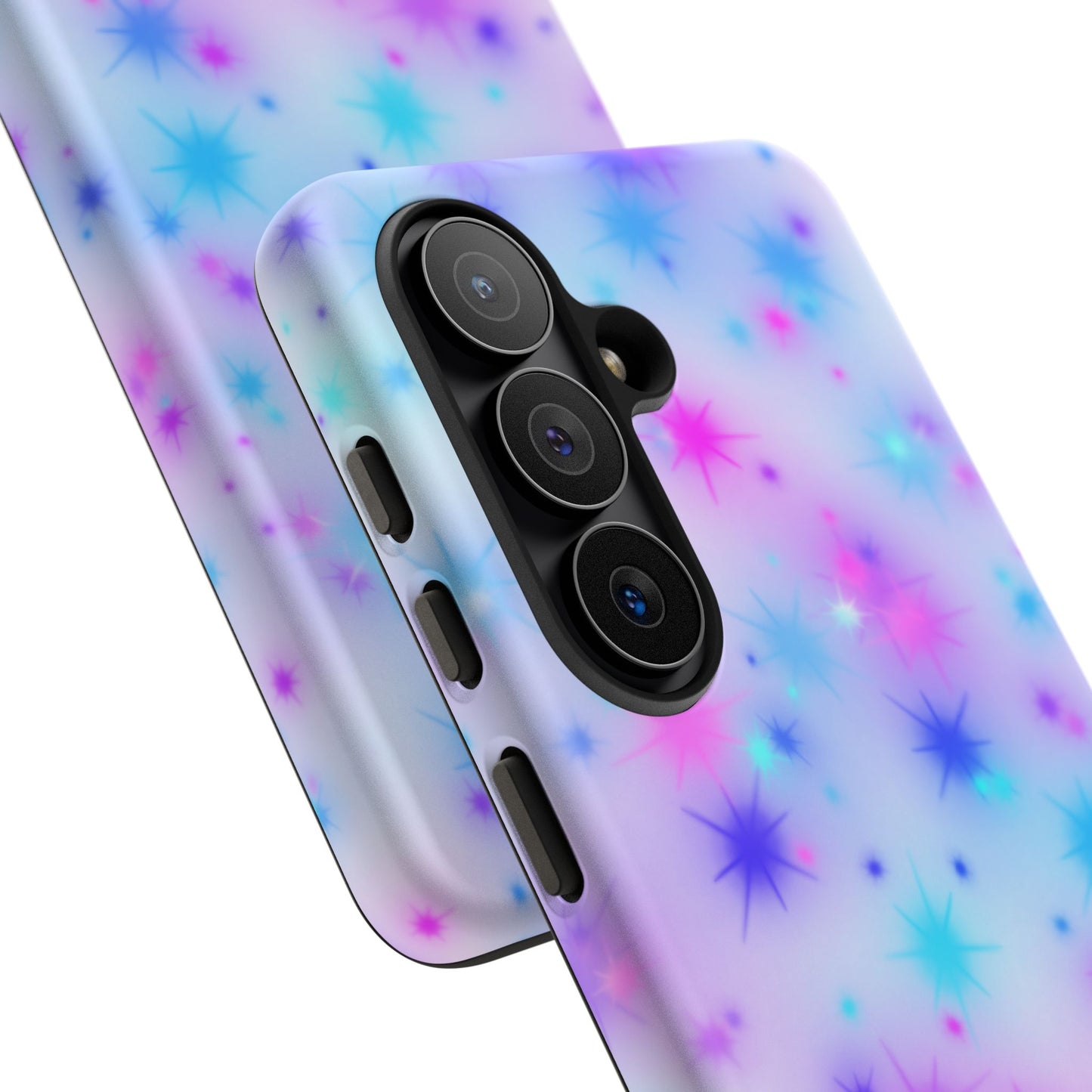 Galaxy Sparkle Tough Phone Case - Pastel Starburst Protective Cover