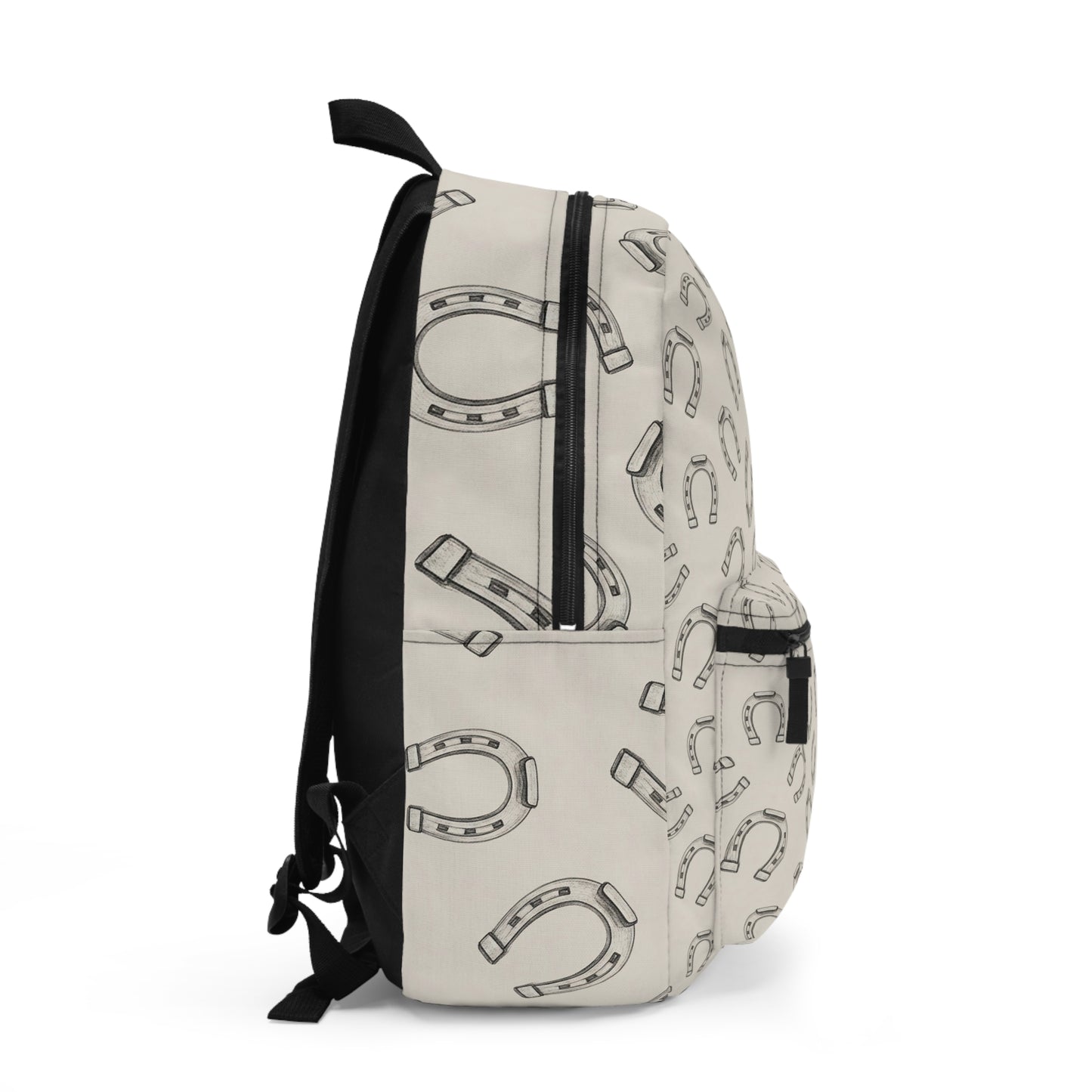 Horseshoe Pattern Backpack — Vintage Lucky Charm School & Travel Bag