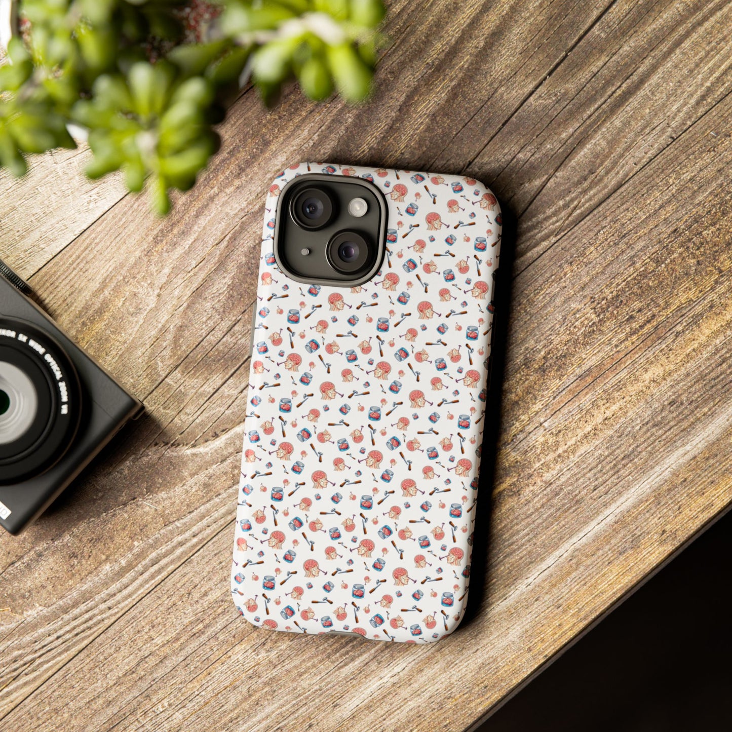 Lobotomy design Tough Phone Case – Durable Protective Cover with lobotomy Pattern