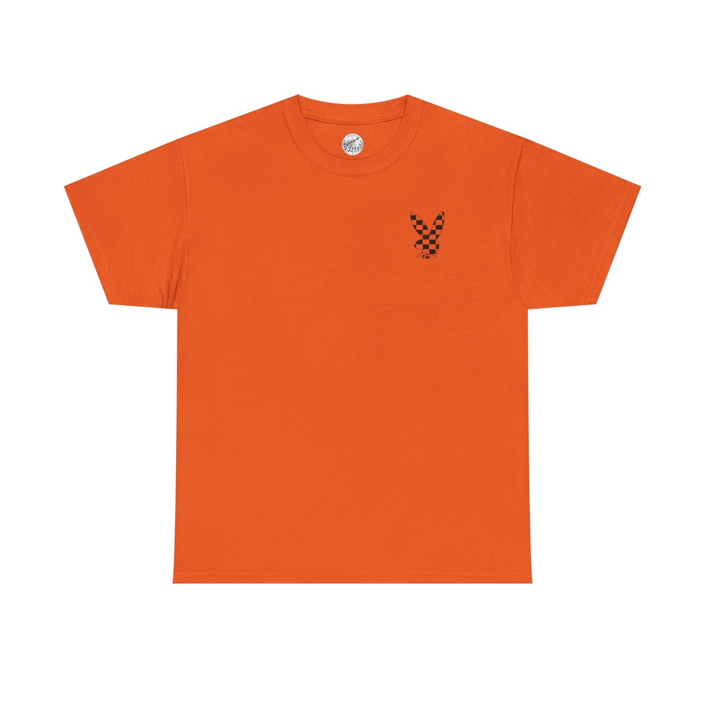 Checkerboard Bunny Tee — Retro Skate-Inspired Graphic T-Shirt