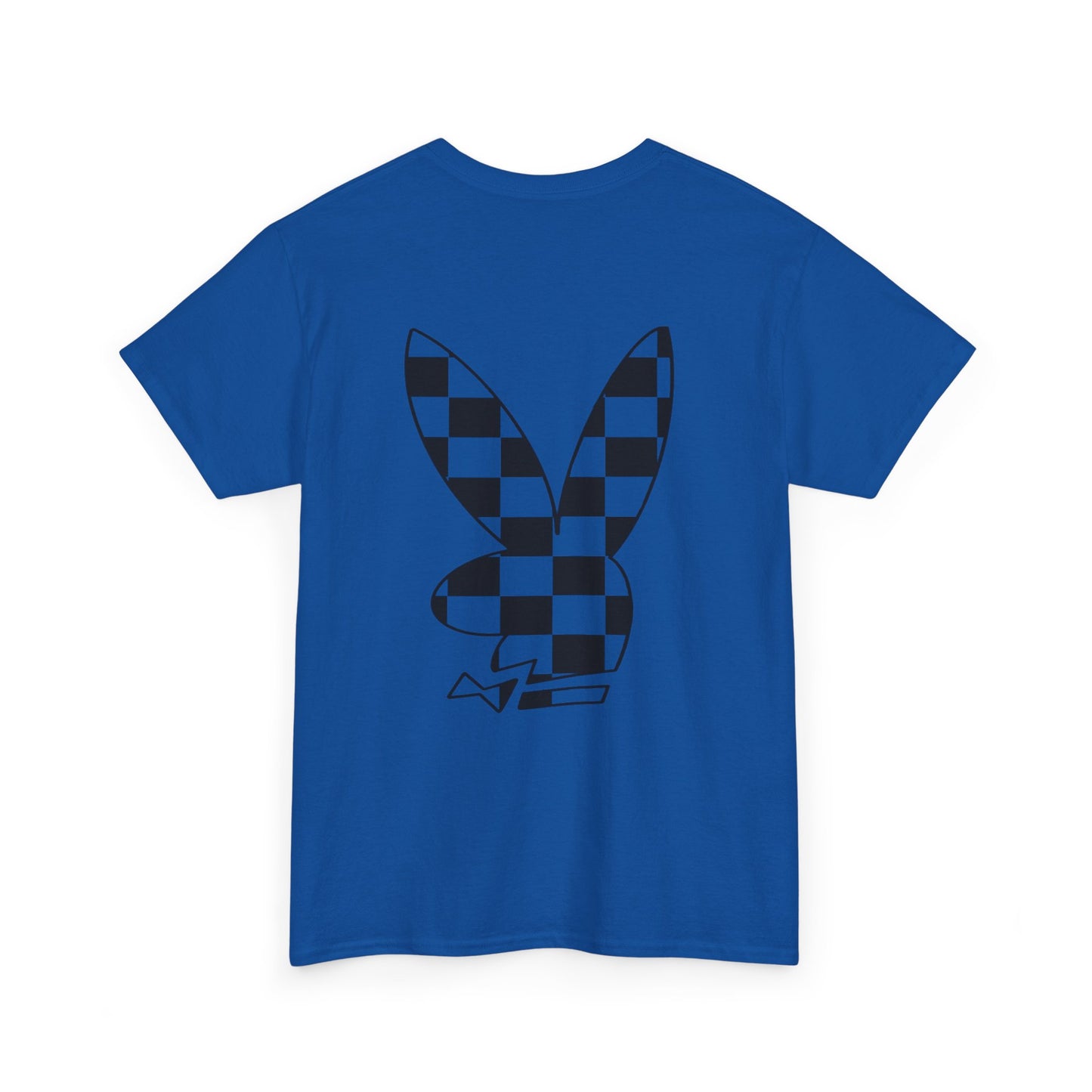 Checkerboard Bunny Tee — Retro Skate-Inspired Graphic T-Shirt