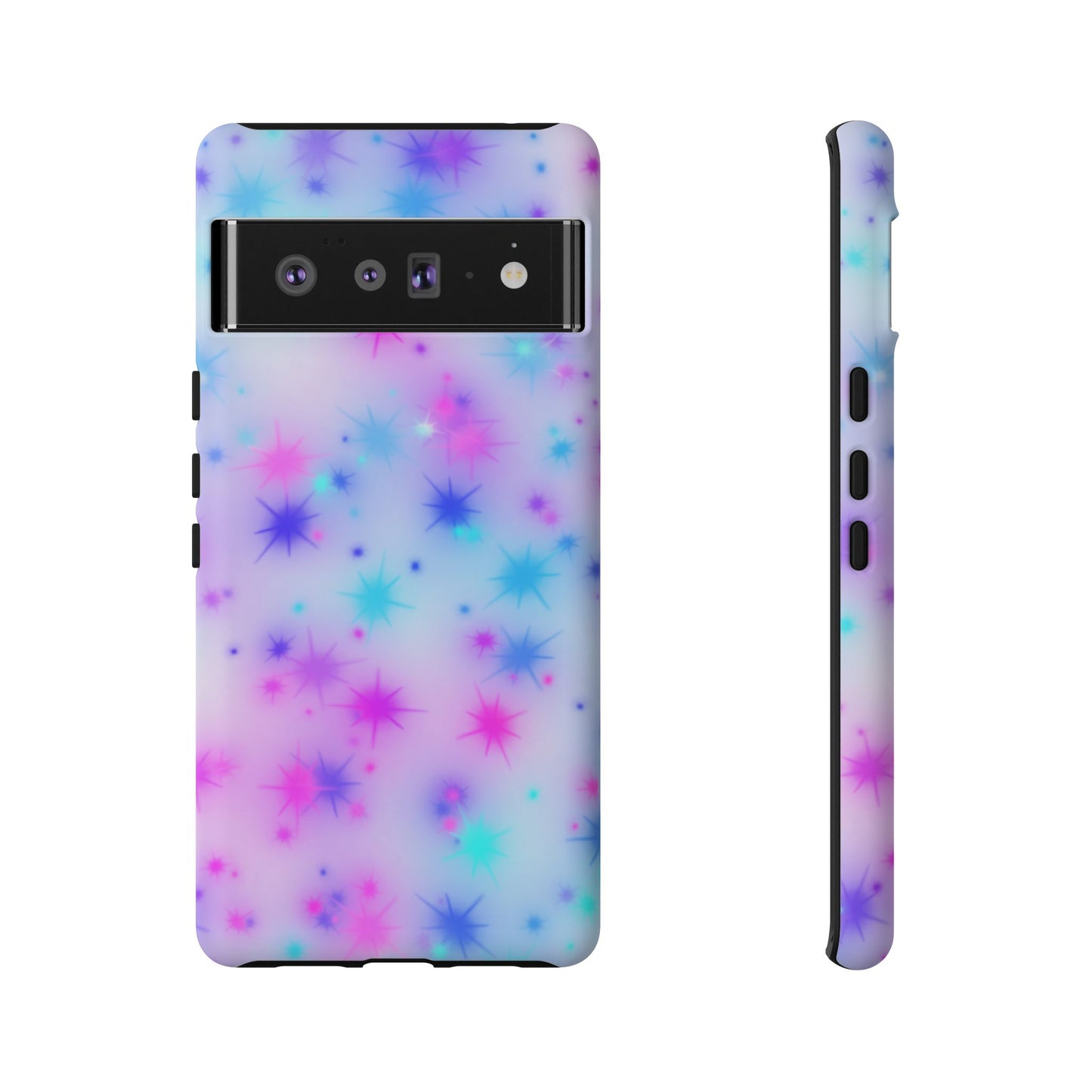 Galaxy Sparkle Tough Phone Case - Pastel Starburst Protective Cover