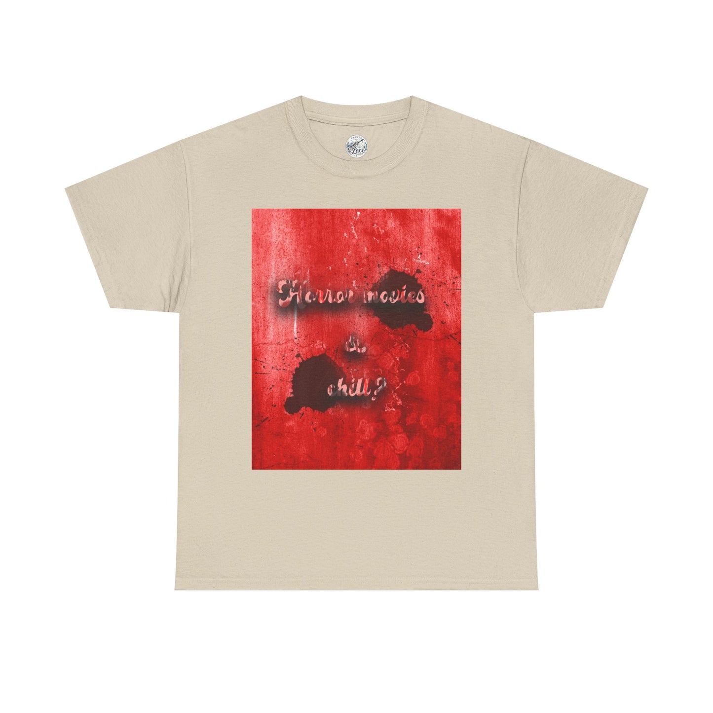Graphic Tee – 'Horror movies & chill’ Ink Splash Design