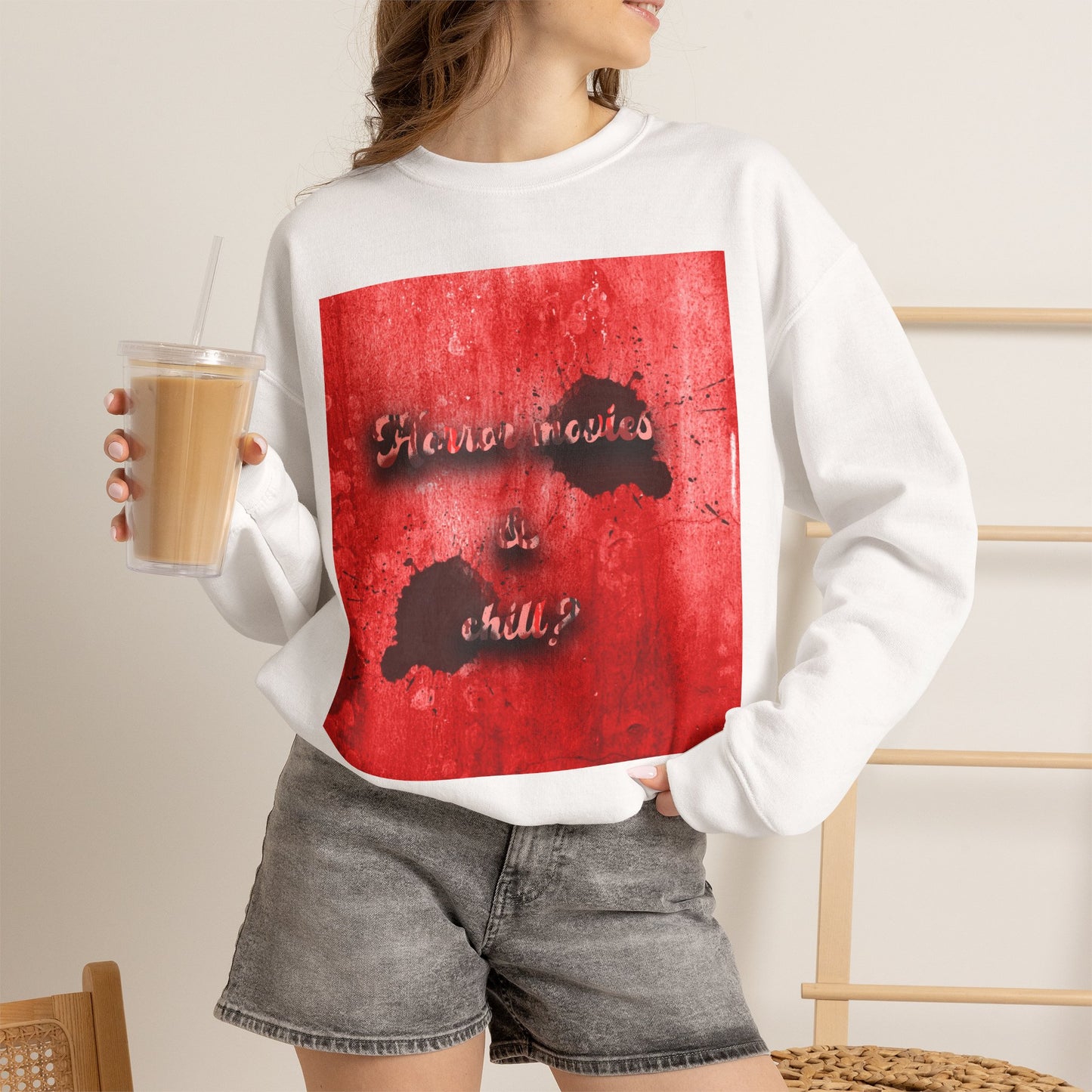 Horror movies & chill Unisex Heavy Blend™ Crewneck Sweatshirt