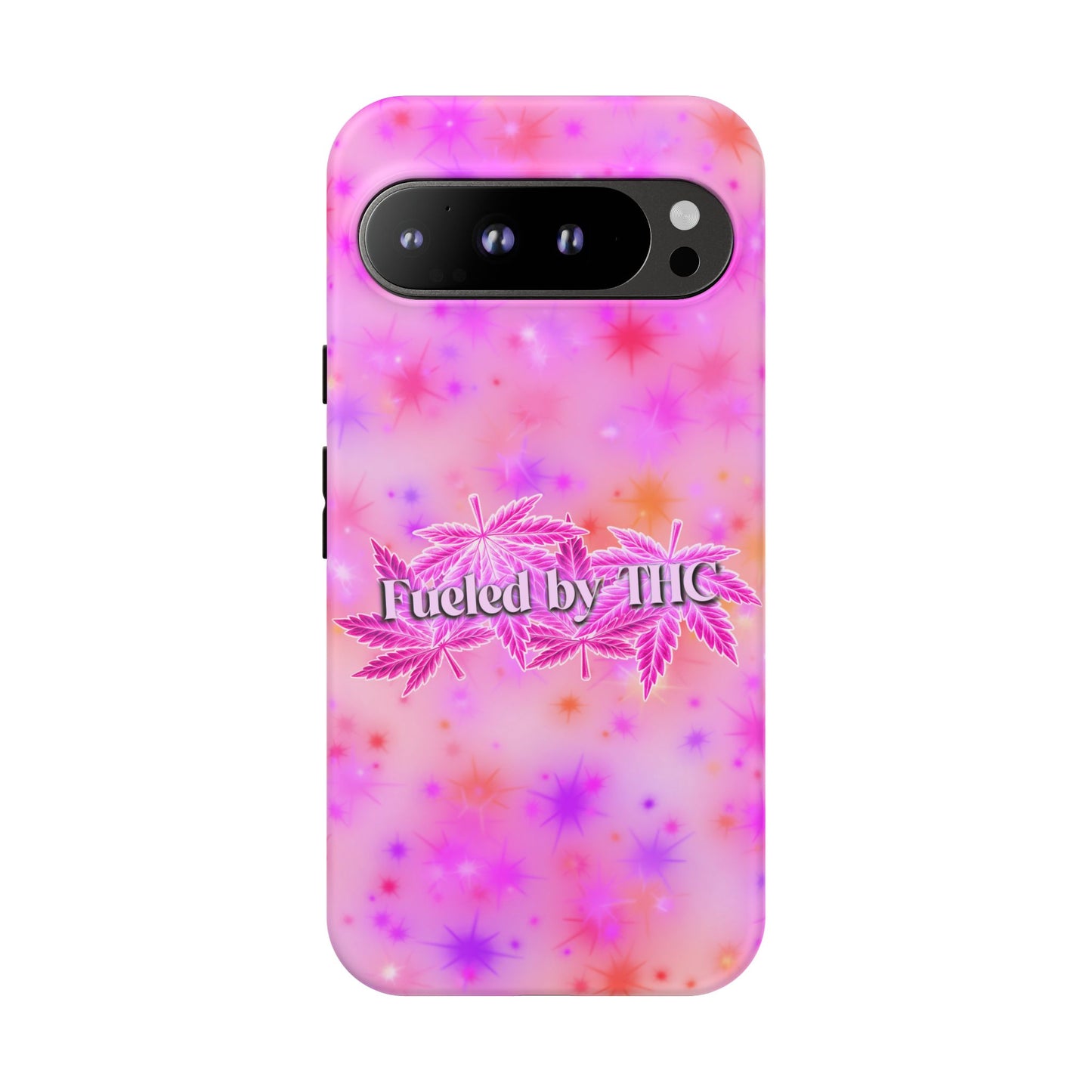 Tough Case — "Fueled by THC" Pink Tie-Dye Phone Cover