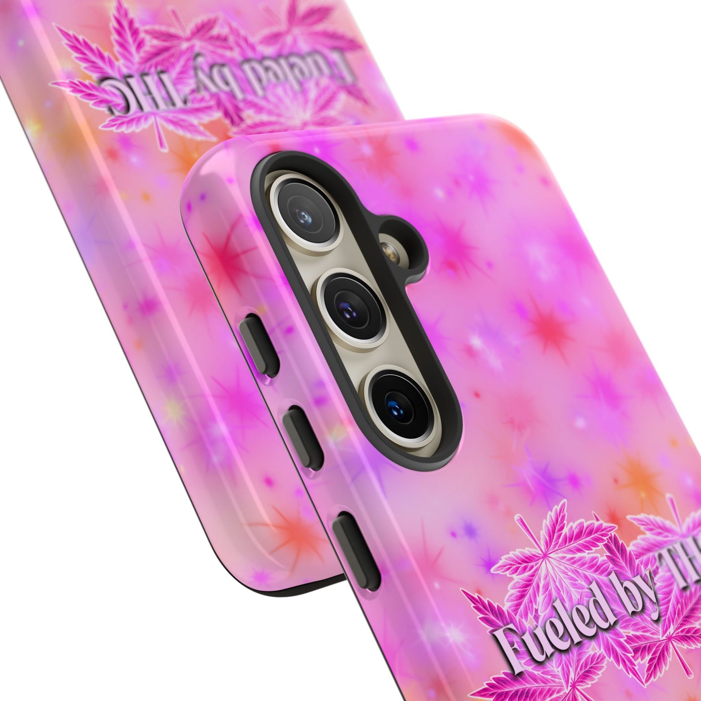 Tough Case — "Fueled by THC" Pink Tie-Dye Phone Cover