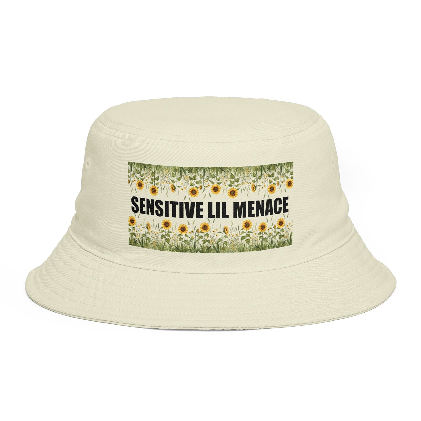 Sensitive Lil Menace Sunflower Bucket Hat