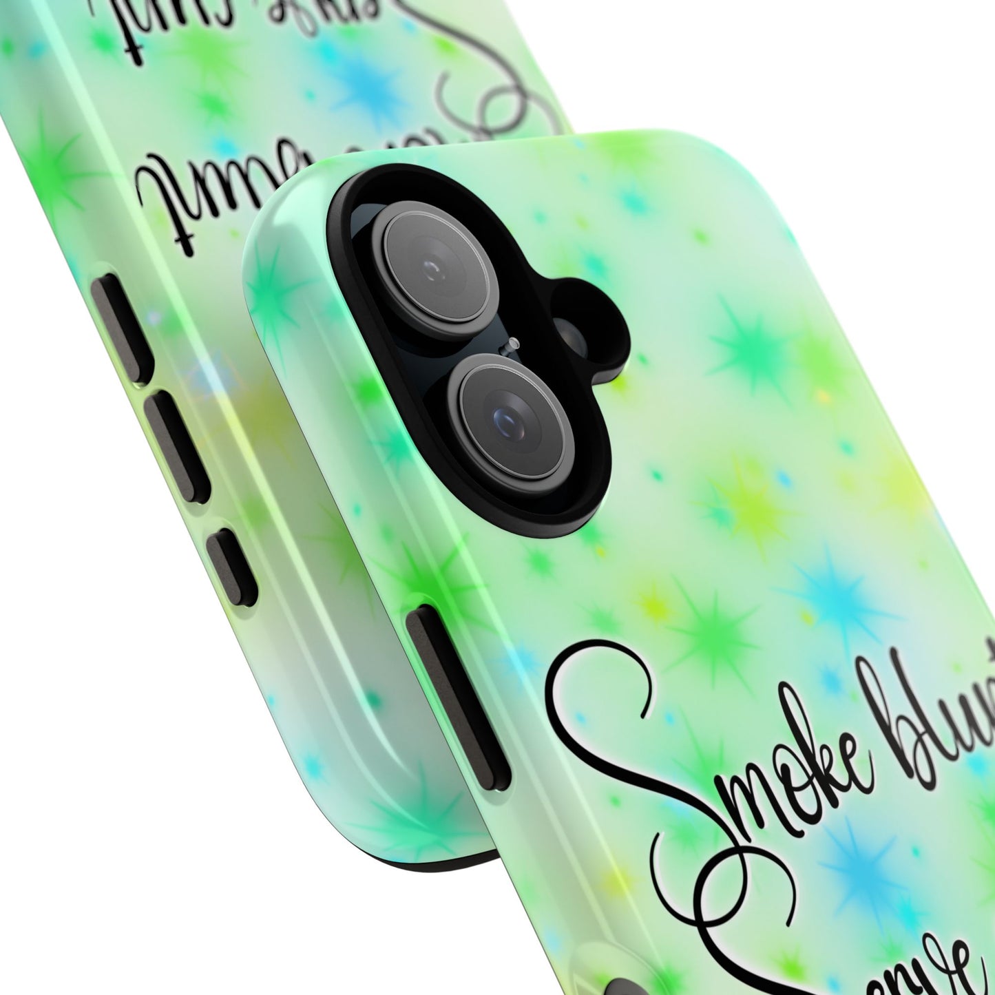 Phone Case — "Smoke blunt, Serve cunt" Green Starburst Tough Case