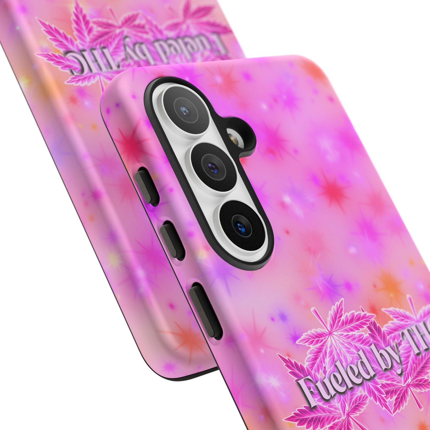 Tough Case — "Fueled by THC" Pink Tie-Dye Phone Cover