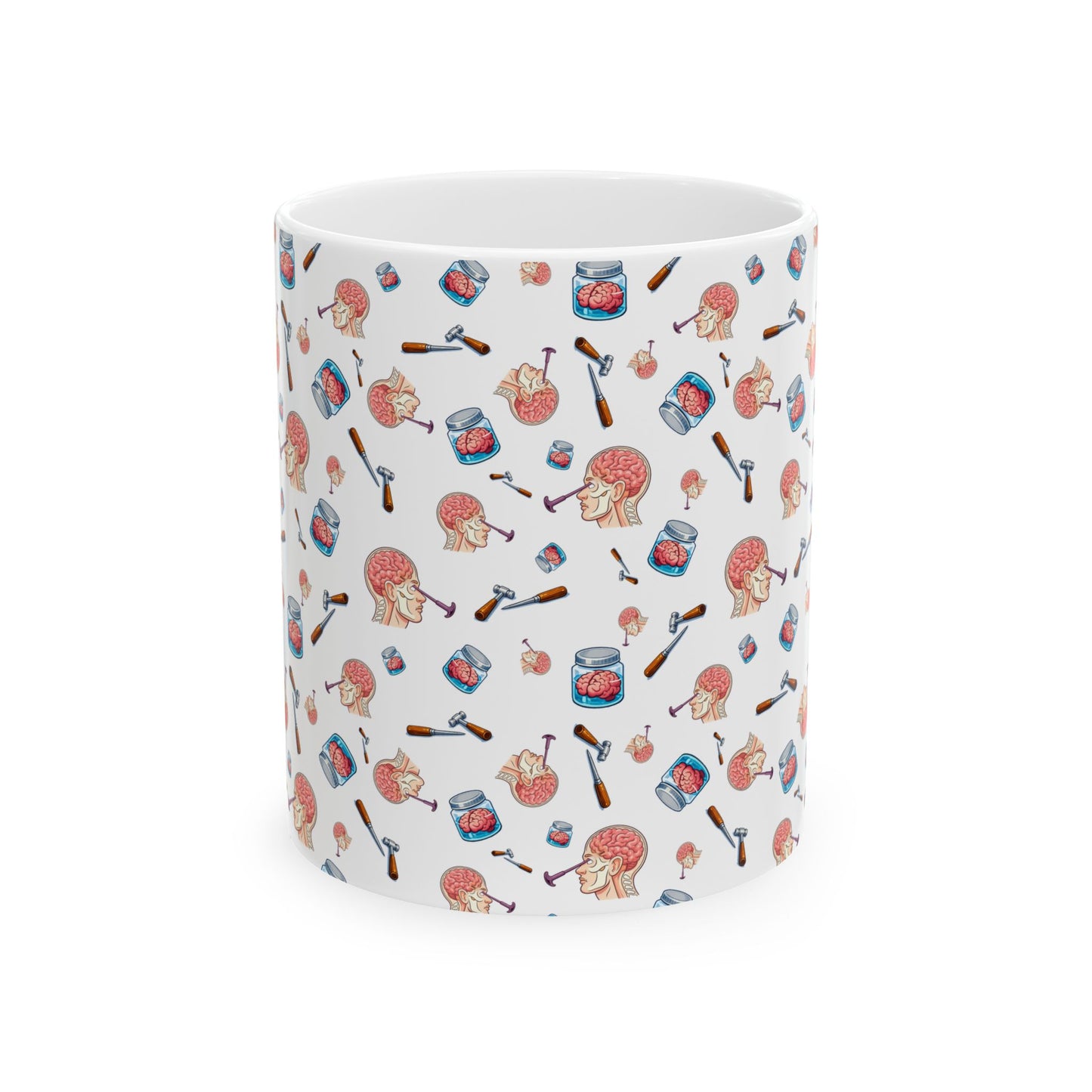 Lobotomy design Ceramic Mug, (11oz, 15oz)