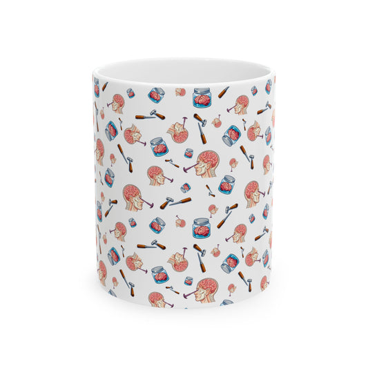 Lobotomy design Ceramic Mug, (11oz, 15oz)
