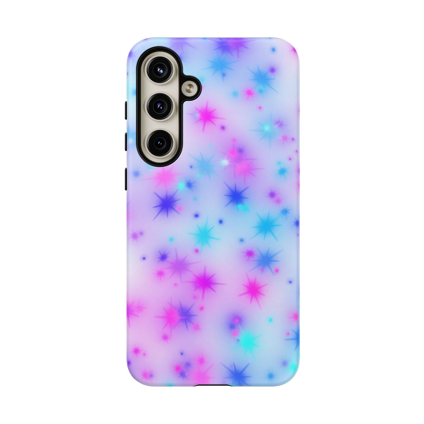 Galaxy Sparkle Tough Phone Case - Pastel Starburst Protective Cover