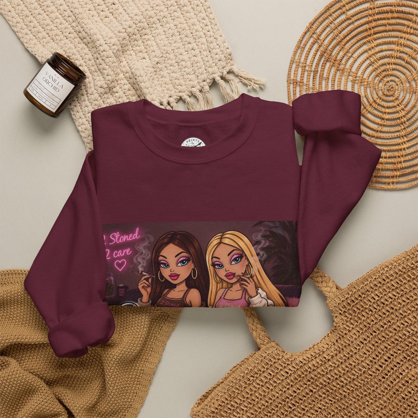 Smoke blunt serve cunt Unisex Heavy Blend™ Crewneck Sweatshirt