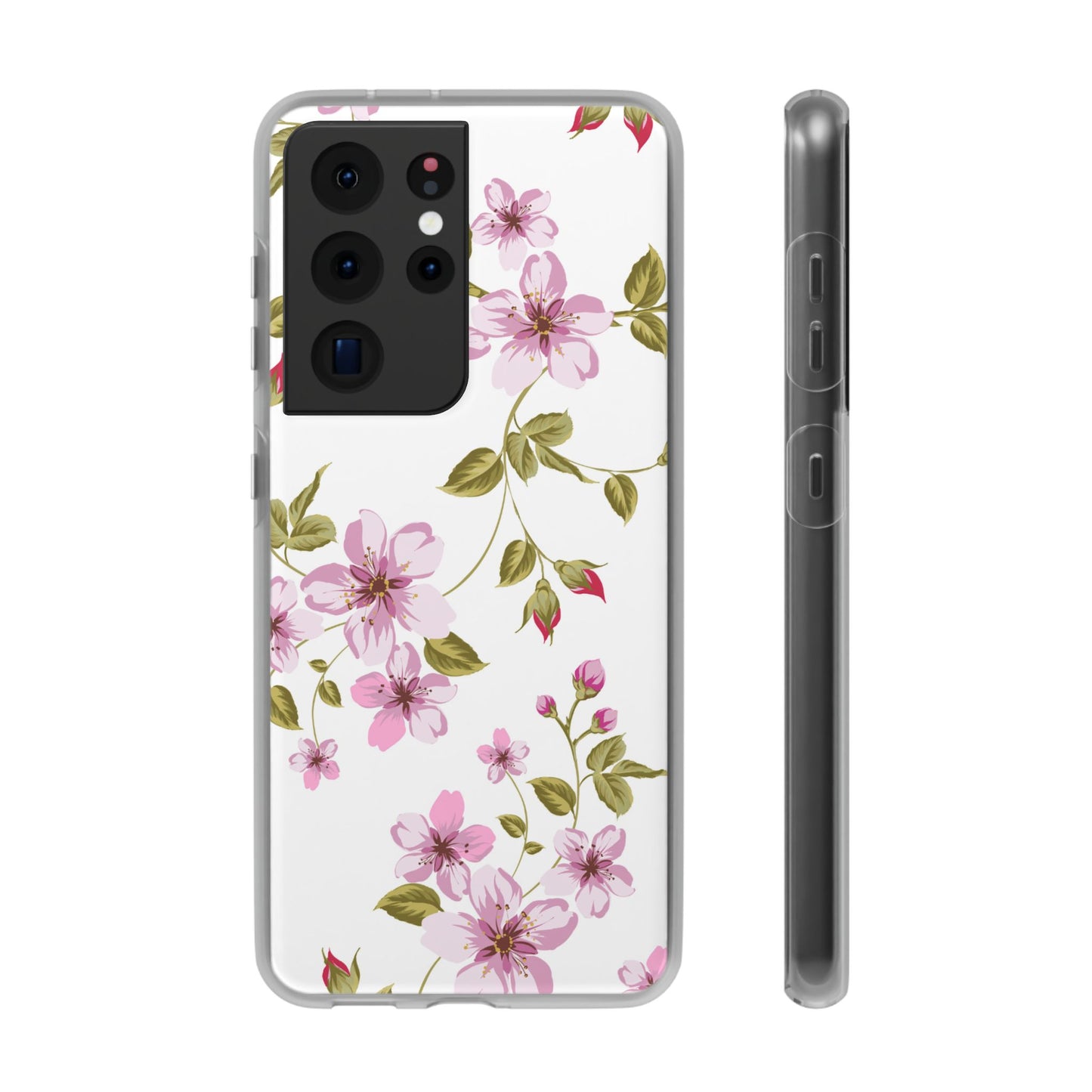 Floral Pink Blossom Phone Case — Slim Flexi Protective Case