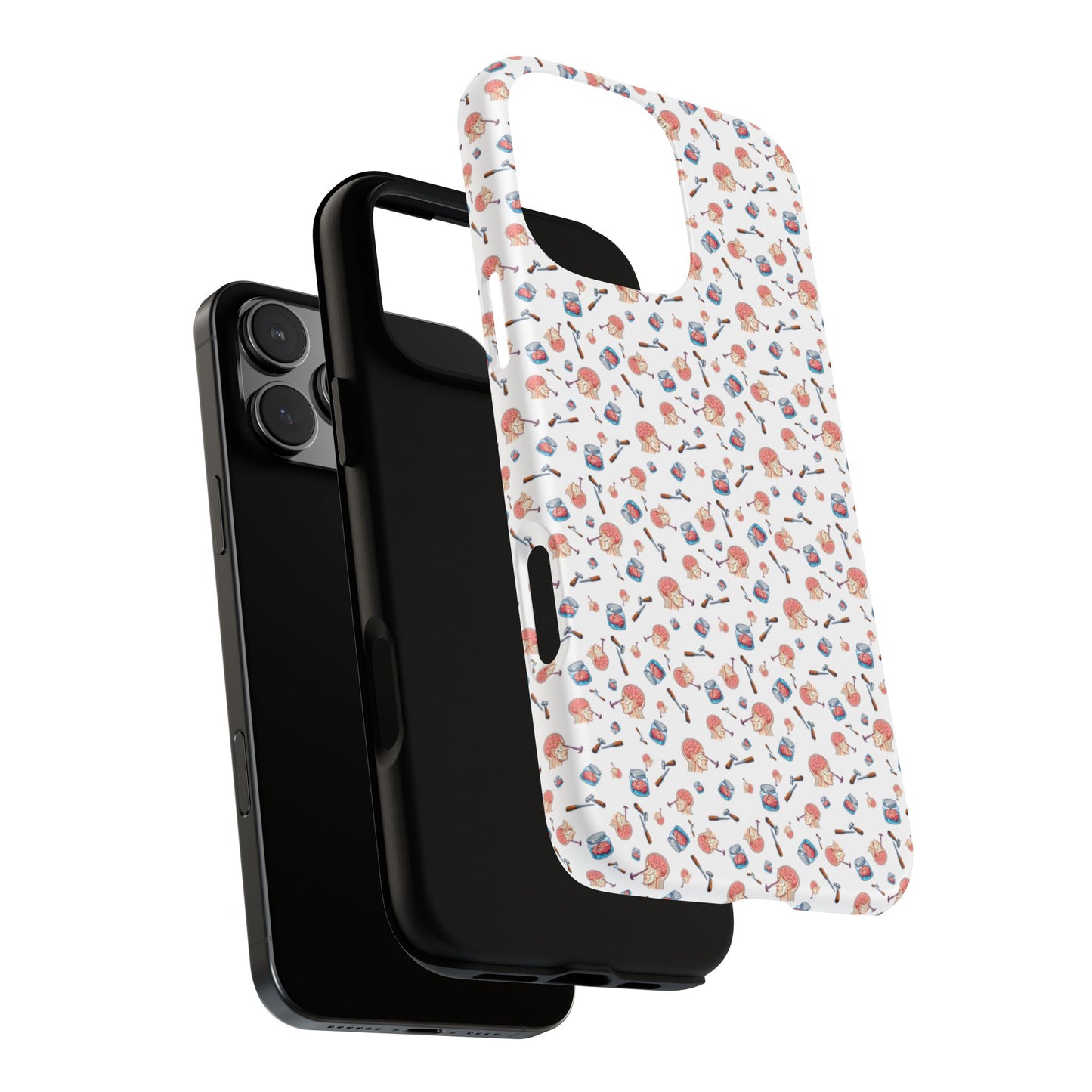 Lobotomy design Tough Phone Case – Durable Protective Cover with lobotomy Pattern