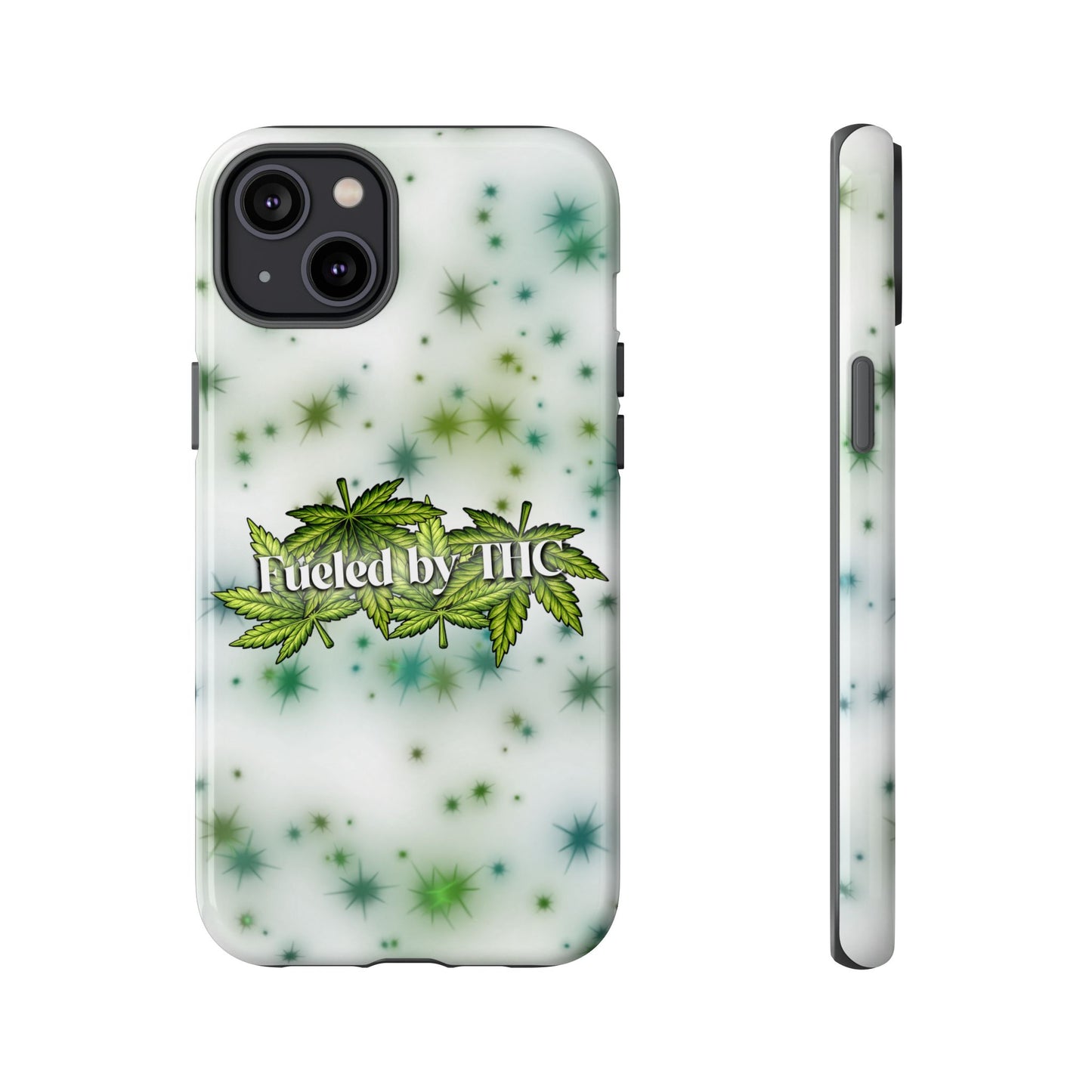 Phone Case — “Fueled by THC” Green Leaf Design