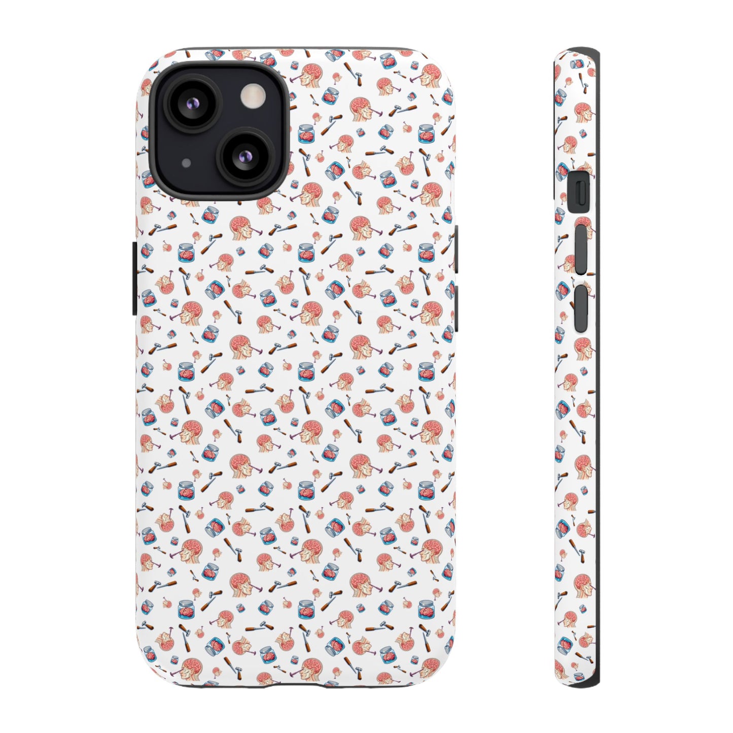 Lobotomy design Tough Phone Case – Durable Protective Cover with lobotomy Pattern