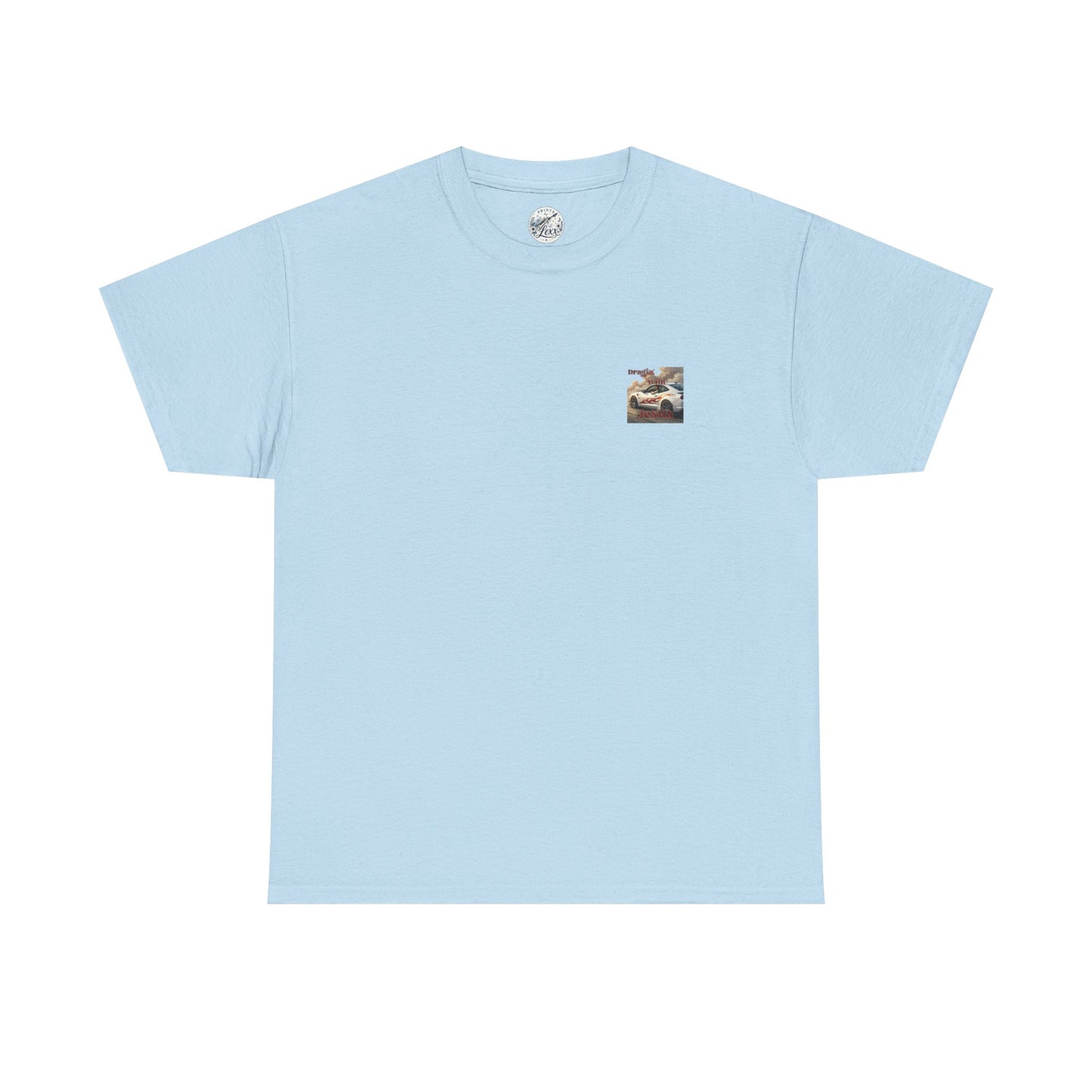 T-Shirt — "Dragin' With Jesus" Retro Racing Graphic Tee