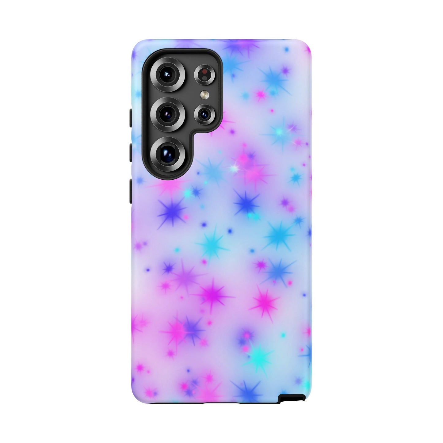 Galaxy Sparkle Tough Phone Case - Pastel Starburst Protective Cover