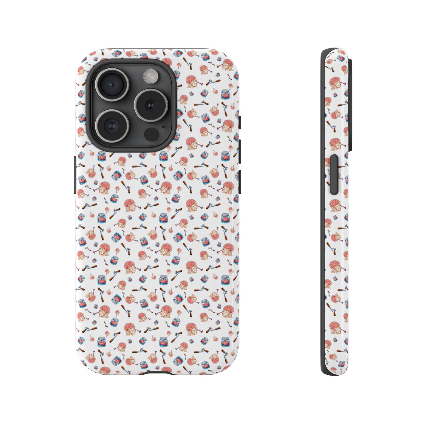 Lobotomy design Tough Phone Case – Durable Protective Cover with lobotomy Pattern